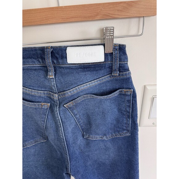 RE/DONE 70s Stove Pipe Jeans Deepsap Color Size 24 - Picture 5 of 7
